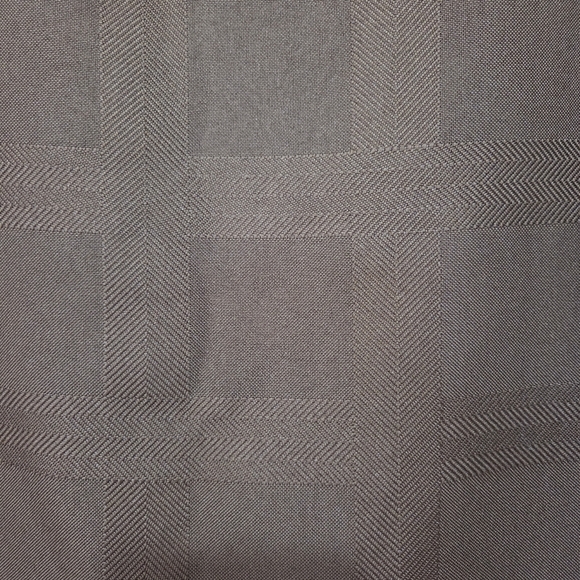 Ex-Cell Home Fashions Brown Square Design Shower Curtain - Picture 2 of 4